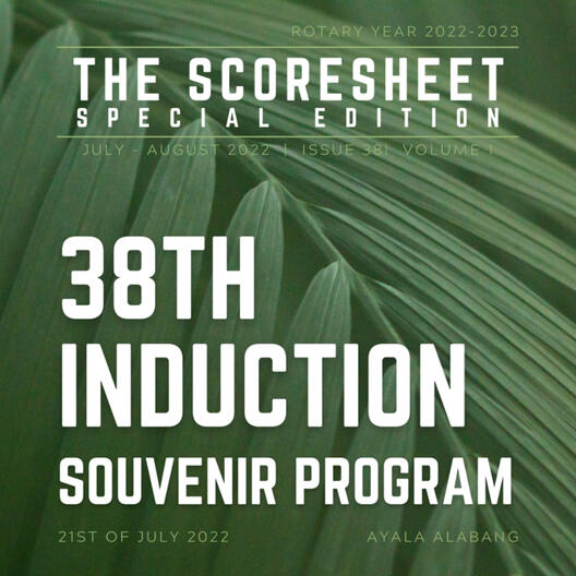 38th Induction Souvenir Program