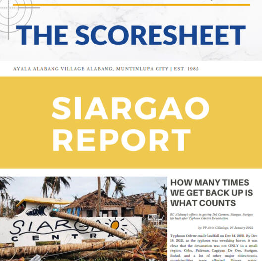 Special Issue: Siargao Report